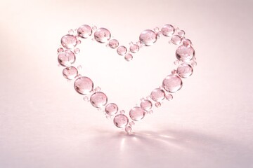 Obraz premium rose heart in glass