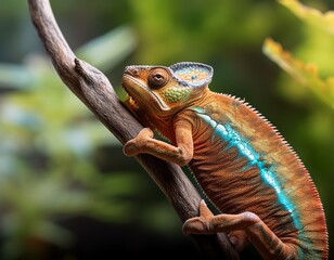 chameleon on a branch