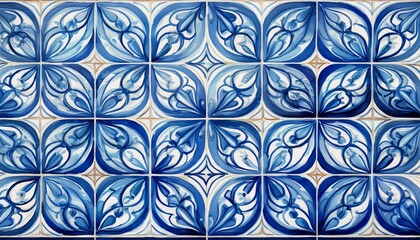 portuguese blue tile pattern generative ai