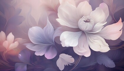 simple soft light floral background wallpaper