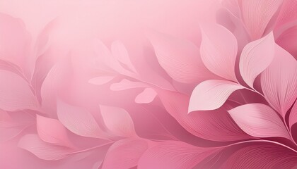 simple soft pink light floral leaf background wallpaper pattern