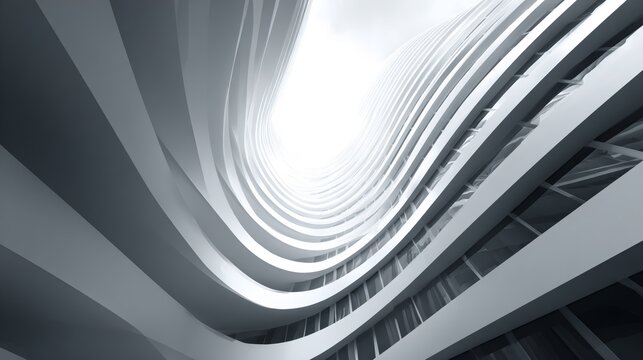 Building with a long, curved wall