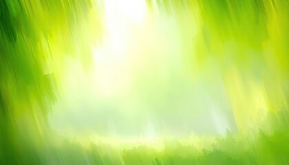 Obraz premium Soft, luminous green light filters through painterly foliage, creating a serene, vibrant atmosphere