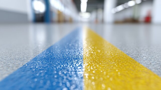 Installation eines Epoxidharzbodens in einer deutschen Garage mit Hochglanzbeschichtung und Anzeige des Tablettenh&auml;rtungsprogramms
