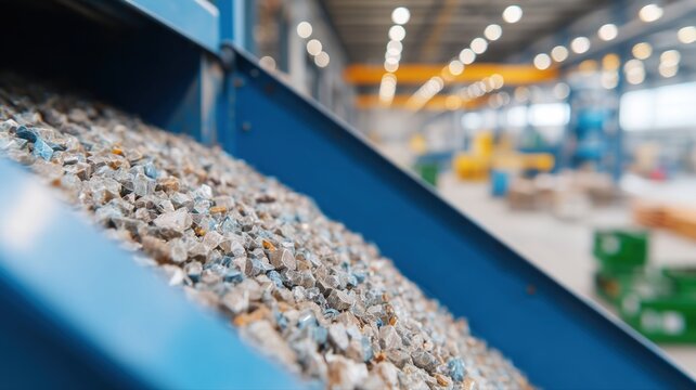 Industrielle Recyclinganlage mit Metallpressmaschine f&uuml;r effiziente Abfallbewirtschaftung und Materialwiederverwendung