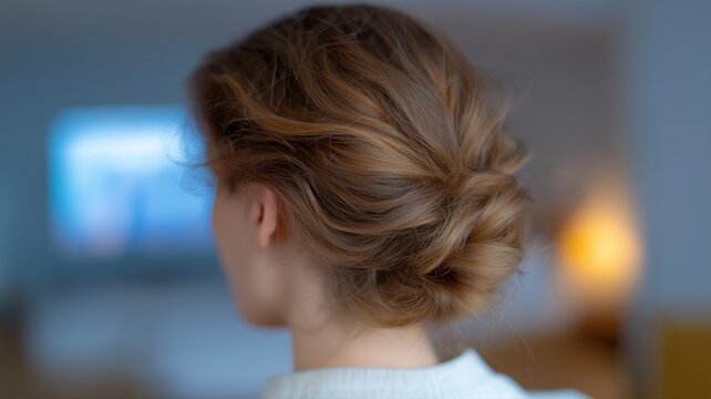 Mobiler Haarstyling-Service im Berliner Apartment-Schlafzimmer mit Moodboard-Pr&auml;sentation f&uuml;r Frisuren
