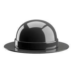 Fototapeta premium A sleek black helmet designed for optimal safety and style. isolated on transparent background
