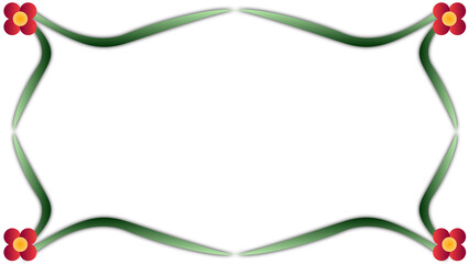 植物のフレームデザイン