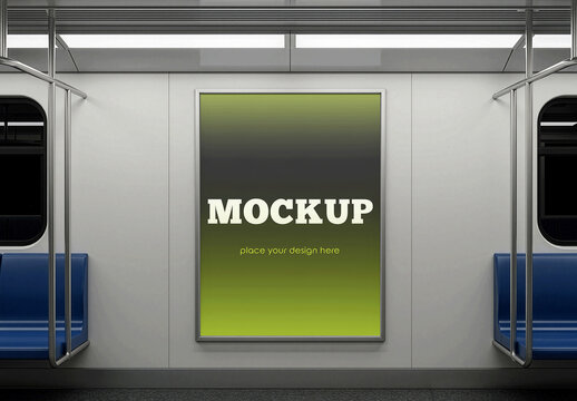 Subway Interior Poster Mockup