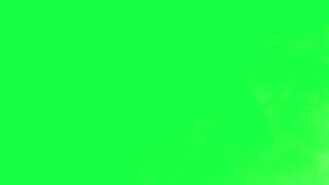 Diagonal Plume of Smoke on Chromakey. Transition. A column of smoke crosses the screen at an angle from left to right