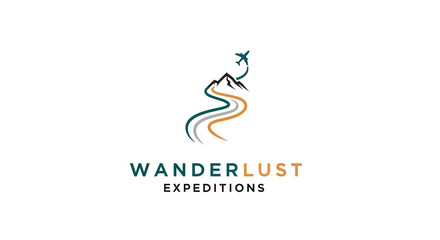 Wanderlust Expeditions Logo Design for Travel Company.