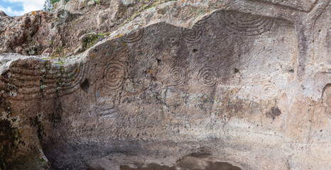 Domus de Janas Necropolis of Montessu, Villaperuccio, Sardinia, Italy 