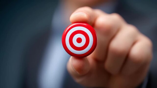 Focus and Precision: An individual, with a confident grasp, focuses intently on the target, embodying the essence of accuracy and direction.
