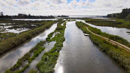 Fototapeta premium Aerial View of Ribeira do Mourao