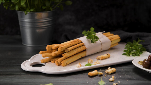 Grissini bread sticks