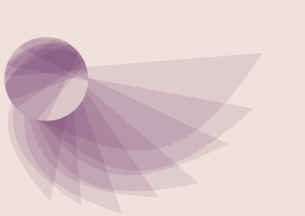 Soft artistic and geometric background with an ethereal figure