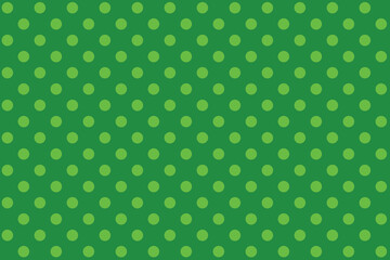 texturised Green colour polka dots pattern over crimson Forest Green colour useful as a background.