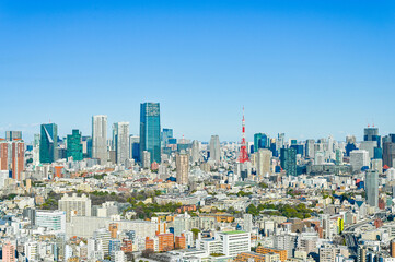日本東京の都市風景