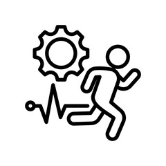 Fototapeta premium Human Activity line icon Vector Illustration 