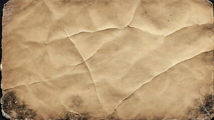 Fototapeta premium Vintage paper grunge background with cracked folds and timeworn imperfections.