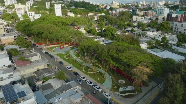 Drone en el Parque Los Jardines Santiago de los Caballeros