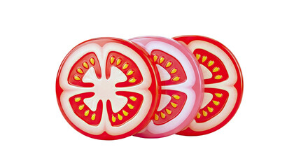 Three Slices of Tomato