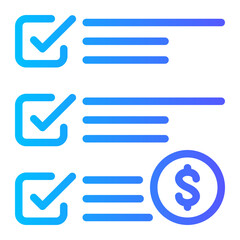 Obraz premium money gradient icon