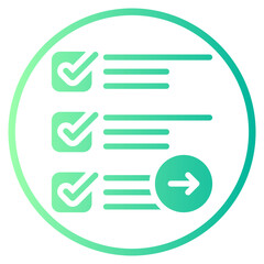 Obraz premium right arrow gradient icon