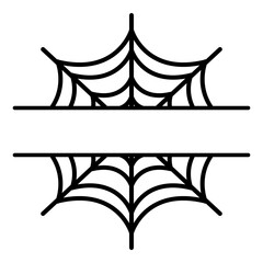 Spiderweb Split Name Frame