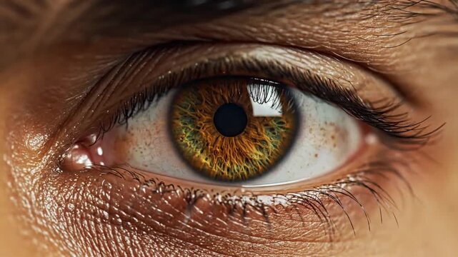 Closeup of Human Eye Details.