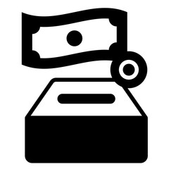 Donation Glyph Icon