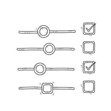 Checkboxes and Radio Buttons UI Elements.