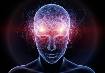 Abstract Energy Flow Forming Human Thought Under Pressure