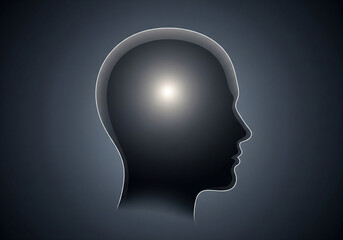 Abstract Concept of Mental Focus and Inner Clarity