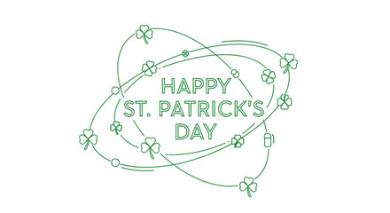 Happy St Patricks Day Illustration Design.