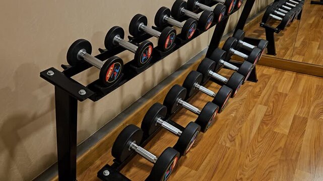 This is a row of dumbbells.
