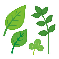 葉っぱのイラスト/Leaf illustration