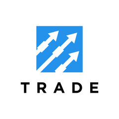 digital trading chart logo vector