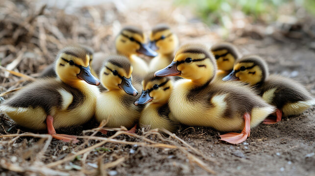 ducklings on the farm