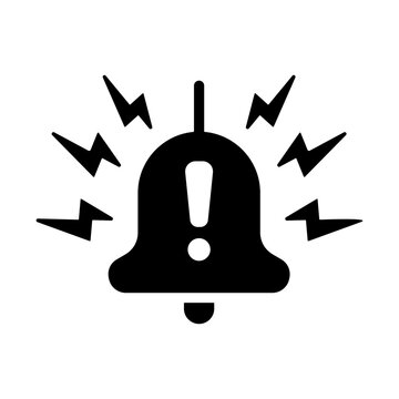 Emergency Broadcast Icon - Solid Black