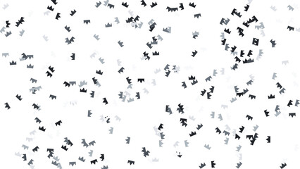 Fototapeta premium Scattered Silhouettes: Abstract Pattern of Small Ant Figures