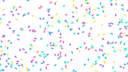 Colorful Confetti Tiny Shapes Celebration Background