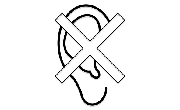 聴覚過敏への配慮を象徴する、遮音と静寂のコンセプトアイコン