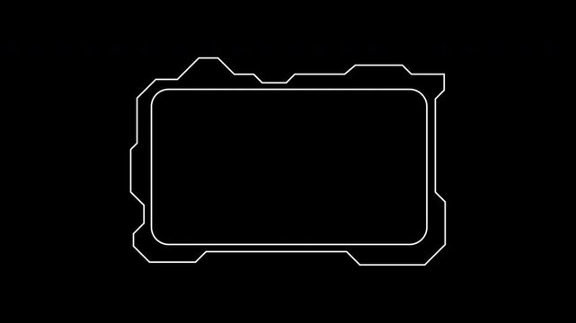 HUD square rectangle with border  great for tech presentations, website backgrounds, and modern graphic designs for a sleek look.