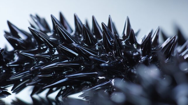 Magnetic Ferrofluid Forming Spikes / 鋭いスパイクを形成する磁性流体6