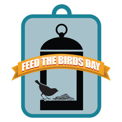 Feed the Birds Day label