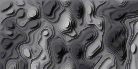 Topographic map inspired abstract background with layered contour lines and organic shapes in shades of gray and purple creating a visually striking topographical relief pattern
