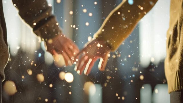 Emotional Connection, Couples, Romantic Setting, Macro Photography, Intimate Moment, Warm Atmosphere