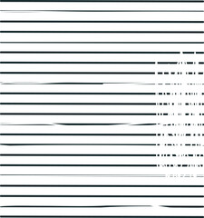 Line sheet with cut areas.