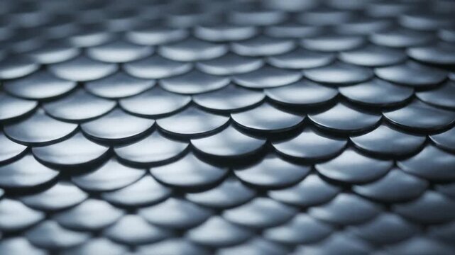 Abstract Metallic Scales Pattern Background Loop